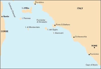 North Tuscan Islands to Rome